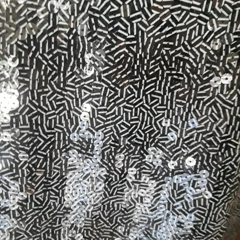 NWT Micheal Kors Black sequin Mini Sheath dress 8 MK Cocktail Party Tunic - Picture 5 of 6